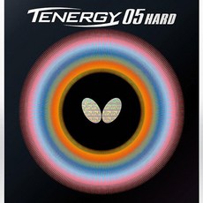 버터플라이 테너지05 하드 HARD 탁구러버, 흑색, 1개 흑색, 1개