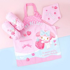 폴짝 유아동 앞치마세트 귀여운 어린이 요리교실 미술놀이 체험놀이, 마이멜로디