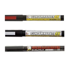 GSI 크레오스 건담 마커 EX 3개 세트 로열 메탈 레드 (레드 실버 블랙)