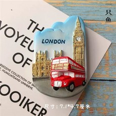 마카오마그넷 마카오기념품 성바울성당 마그네틱 마카오성당 냉장고 세계, X. 런던 버스 풍경 No3