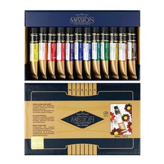 【Mission】金級水彩 7ml 12色套組 MWC-7012 色彩鮮明、易混色 適合各程度畫家使用