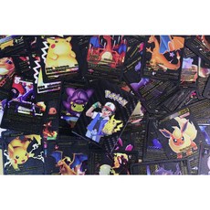 컬렉션용 골드 블랙 다이아 레인보우 컬러풀 배틀 카드 풀세트 선물용, 블랙팩(55Pcs), 1세트