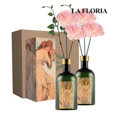라플로리아 꽃 디퓨저, 2개, 500ml, S4.신혼부부꽃향/B1.카네이션-L12/핑크
