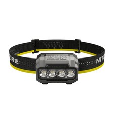 《牧羊人倉庫》NITECORE HA23 UHE 600流明 三色溫LED頭燈，輕巧便攜，三色溫調節，高亮度照明，戶外露營登山必備, 1個, 黑色(含HLB1500電池)