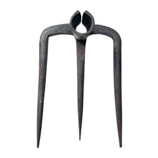 쇠스랑 3발 4발 나무자루 농기구, 세발쇠스랑, 1개