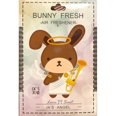 BUNNY FRESH 邦尼兔 香氛卡, 1個, CK天使無外包裝-中性清新柑橘