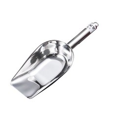 台東出貨 不銹鋼冰鏟加厚鏟子米鏟糧食鏟糖鏟多功能鏟工具鏟麵粉鏟, 特厚直柄平底11寸, 1個