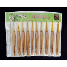 【綺綺愛編織】鳳冠牌鉤針組，塑柄鉤針套組附收納袋，多尺寸選擇，編織工具, 1個