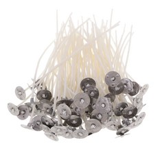 100pcs 15cm 면화 양초 심지 서스테인으로 촛불 만들기를 위해 미리 왁스 칠, 12cm, 화이트, 코튼