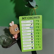샤인픽스토어 체크리스트보드 일정정리 플래너, 그린 MY CHORES 홈