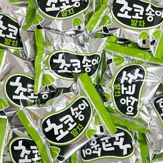 오리온 초코송이 말차맛 개별포장 행사 사무실 등산용 간식, 25개, 36g