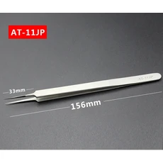 산업용 휴대폰 수리 도구용 정밀 스테인리스 스틸 AT-11JP 직선 AT-15JP 곡선 초박형 플라이 라인 트위저 세트, [02] AT-11JP
