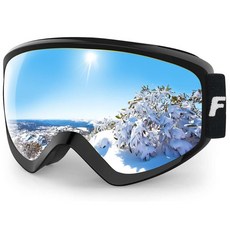 Findway 아동용 스키 고글 남아 여아 청소년 청소년용 스노우 스노우보드 오버 글라스 OTG 디자인 김 서림 방지 100% 자외선 차단 헬멧 호환 278899 556