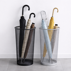 우산꽂이 거치대 철망 메탈 보관함 정리함 카페 업소용 현관 미장원, 블랙, 1개