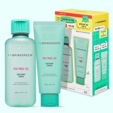브링그린 티트리 시카 수딩 토너 250ml + 크림 100ml 2종 기획 세트, 1개
