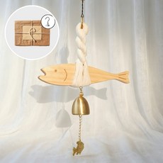 액막이 명태 현관 액막이명태 집들이 선물 풍경종 개업 선물, 베이지계열