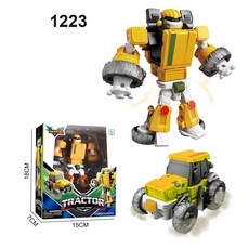 변신 로봇 킹콩 메카 전쟁 신 탱크 비행기 완구, 1개, 트랙터