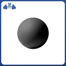 ZA Fitness 凸點按摩球 筋膜球 肩頸放鬆 足底按摩, 1個, 高硬平滑款 - 經典黑, 經典黑