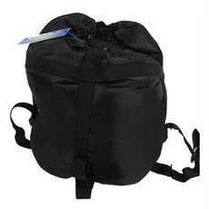 침낭 압축커버 다용도 부피줄이는 가방 케이스 덮개 패딩 의류 이불 낚시 캠핑, 블랙 대형