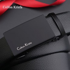 無品牌 皮帶 男士皮帶 自動扣 商務休閒褲腰帶