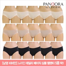 [남영비비안]노라인 데일리 베이직 심플 헴팬티 5종 택1(RS663_A)