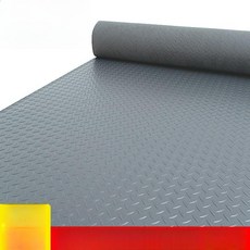 고무 매트 바닥매트 PVC 고무매트 미끄럼방지 헤링본 출입문 주차장 헬스장 베란다 야외용, 그레이 2.5m