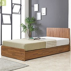 3단 서랍 수납형 슈퍼싱글 침대 이케아 원룸 아이방 SS침대 HZ170, HZ170 멀바우