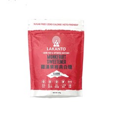 LAKANTO 羅漢果經典白糖 零熱量植物萃取 萬用料理糖 生酮友善, 100g, 1個
