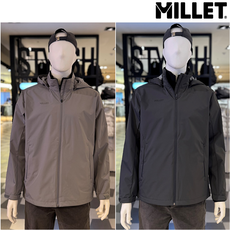 밀레 [봄가을] 남자 자켓도 가벼워야 입니다! 3L 방수소재를 적용한 완벽한 기능을 자랑하는 기본 스타일의 깔끔한 바람막이 방수 방풍 자켓