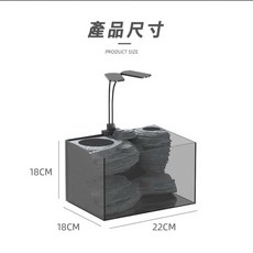 帥哥水族 生態造景缸 魚缸 水族箱 玻璃魚缸 造景缸, 小, 1個