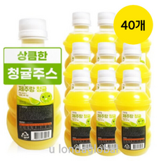 제주랑 제주 청귤 어린이 과일 주스 음료, 40개, 320ml
