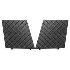 Pair E60 E61 자동차 앞 범퍼 하단 메쉬 그릴 플레이트 트림 커버 BMW M 스포츠 51117897186, 01 Pair