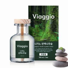 비아지오 150ml 차량용 디퓨저 2개입 탈취 방향 디퓨저, 1개, 나가노 편백나무 숲[150ml x 1개입]