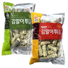 오양 김말이1kg+매콤김말이1kg, 1개, 2kg
