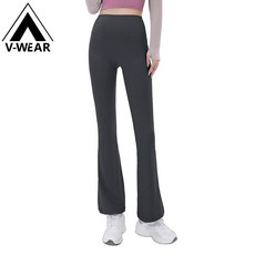 高腰顯瘦長褲 收腰喇叭褲 運動健身褲 日常通勤