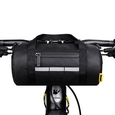 리노워크 RK9101 자전거 핸들바 가방 킥보드 라이딩가방, 블랙, 1개