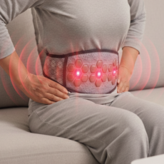 웰스파 세라믹 근적외선 온열복대 충전식 허리 벨트 원적외선 찜질기 대용량형, 기본세트(복대+배터리+충전기)