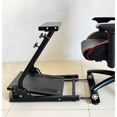 레이싱휠 거치대 고정기 도르래 브라켓 의자 바퀴 고정, 1개, 화이트, 기본 색상