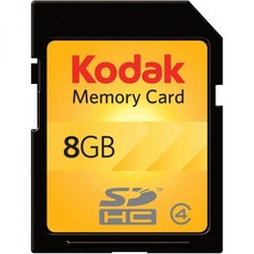Kodak SDHC 8GB 클래스 4 플래시 메모리 카드 KSD8GBPSBNA, 8 GB, One Size