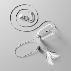 漏食貓玩具 貓咪零食凍乾球 掛門逗貓棒 自嗨解悶 鞦韆搖搖樂 益智玩具, 1個, 掛門式漏食玩具【無痕粘鉤】, 貓咪玩具