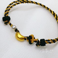 儒家寶寶 彌月金飾手繩，9999純金星星相思豆方塊編織手鍊，多款可選，寶寶彌月禮最佳推薦