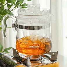 대용량 내열유리 약탕기 이안무역 티주전자 유리티포트, 보일링 2.5L 열탕기 (2306)