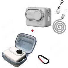 액션 카메라용 실리콘 케이스 렌즈 보호 필름 액세서리 포함 Insta360 GO 3S 360 Go3S 용 커버, 1개