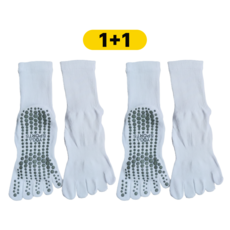 리스펙 남자 필라테스 요가 논슬립 발가락 양말 2켤레 미끄럼방지 삭스