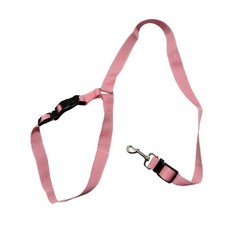 조절 애완견고양이 차량 벨트 반려동물 시트용 하네스 리드 클립 레버 견인용 개목줄 강아지, 1개, 2. Pink