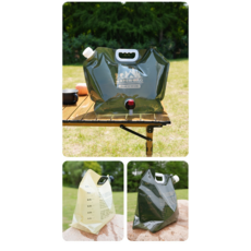 휴대용 물통 물저장가방 접이식물가방, 1개, 카키