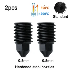 BambuLab P1S P1P X1 X1C 업그레이드 핫 엔드 키트 방열판 목구멍 TZ V3.0 노즐 프린트 헤드 서미스터 3D, 11 2pcs 0.8 steel