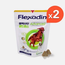 베토퀴놀 강아지 플렉사딘 어드밴스 영양제, 30정, 뼈/관절강화, 2개
