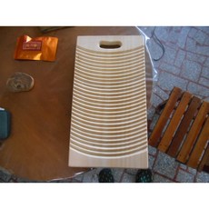 台灣檜木造型洗衣板 整片無接 50X30X3公分 無上漆 可聞香, 1個