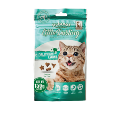 Hulucat Little Darling 貓咪羊肉餅乾 150g - Omega 3&6 牛磺酸添加 抗毛球配方, 1個, Lamb